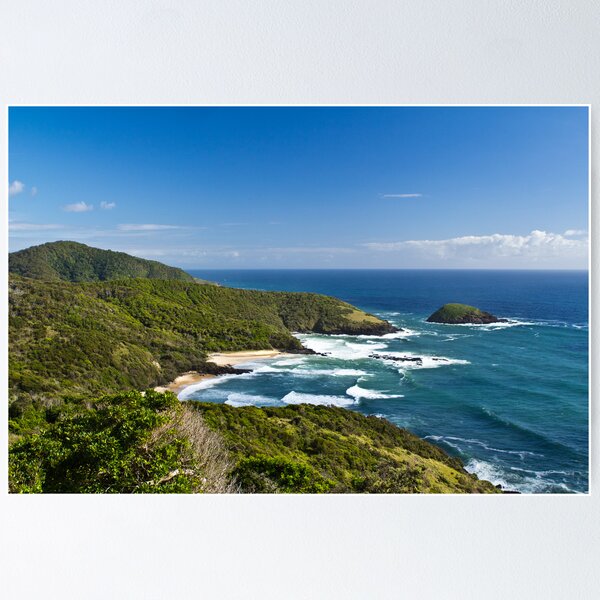 Looking North From Smoky Cape Lighthouse at Arakoon Poster