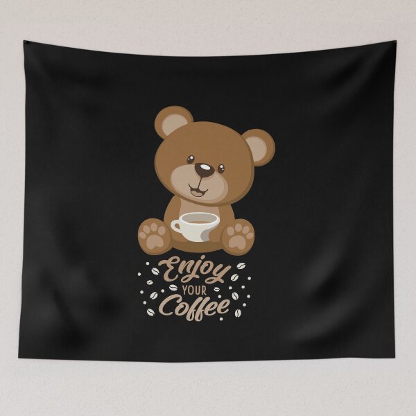 Item preview, Cute Baby Bear Enjoy Your Coffee designed and sold by Lighvision.
