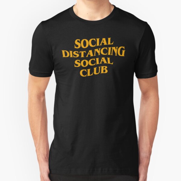 social distancing fitness club t shirt