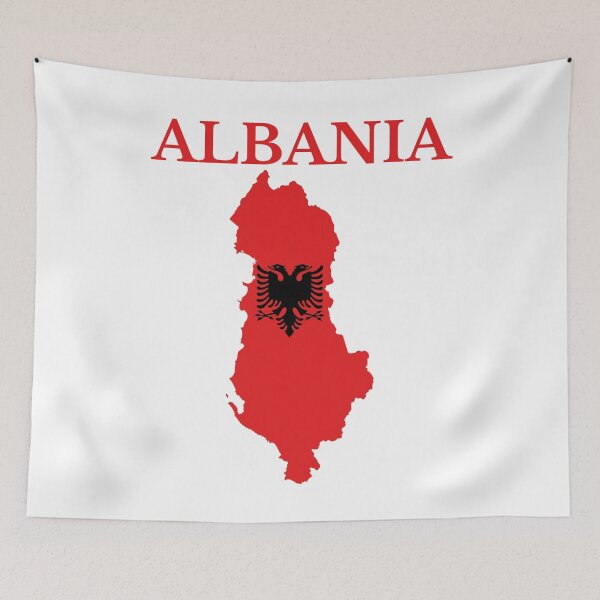 Item preview, Albania Flag Map designed and sold by marosharaf.