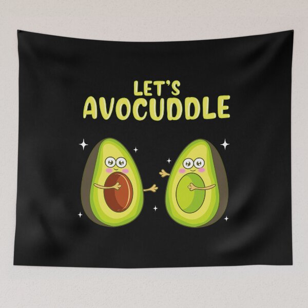 Item preview, Funny Let's Avocuddle Cute Avocado Cuddling Pun designed and sold by perfectpresents.