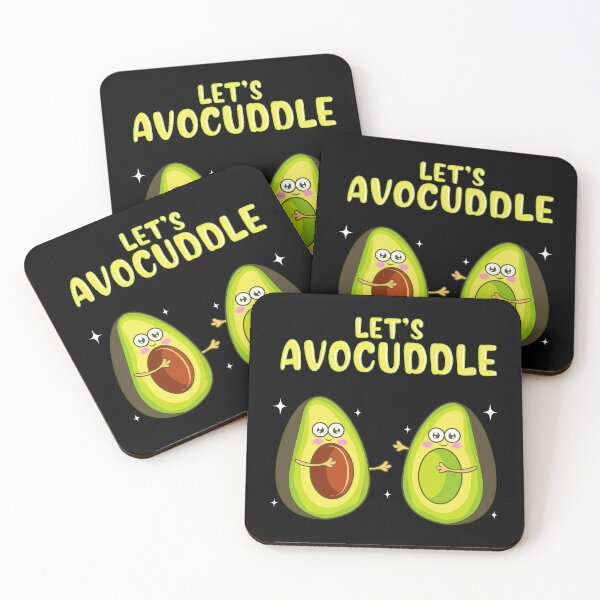 Item preview, Funny Let's Avocuddle Cute Avocado Cuddling Pun designed and sold by perfectpresents.