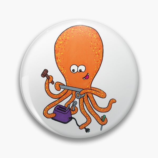 Item preview, Phil the Kraken Fixes Stuff designed and sold by Adrienne Body.