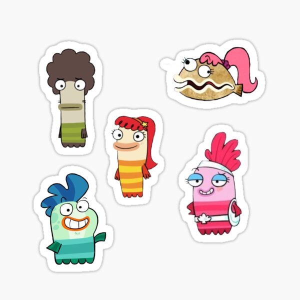 Fish Hooks Sticker Decal  MANY COLORS !! 