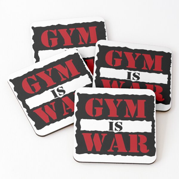 Item preview, Gym Is War - Black and Red Wrestling Inspired Design designed and sold by McFlyDesigns.