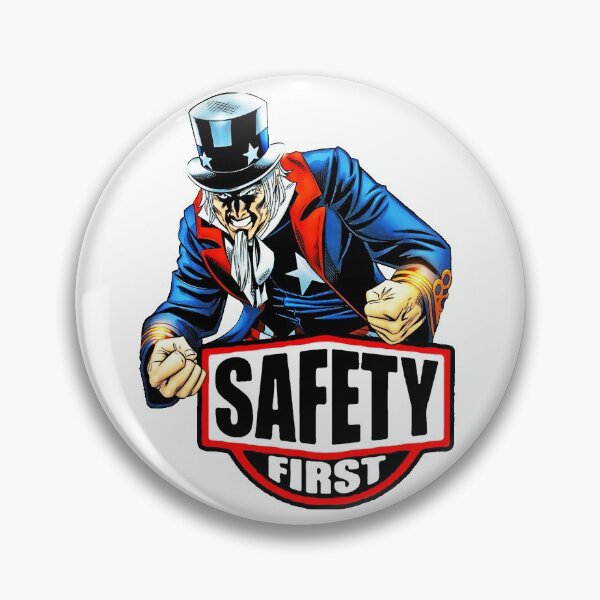 Item preview, Uncle Sam is for Safety First; designed and sold by StickerApe.