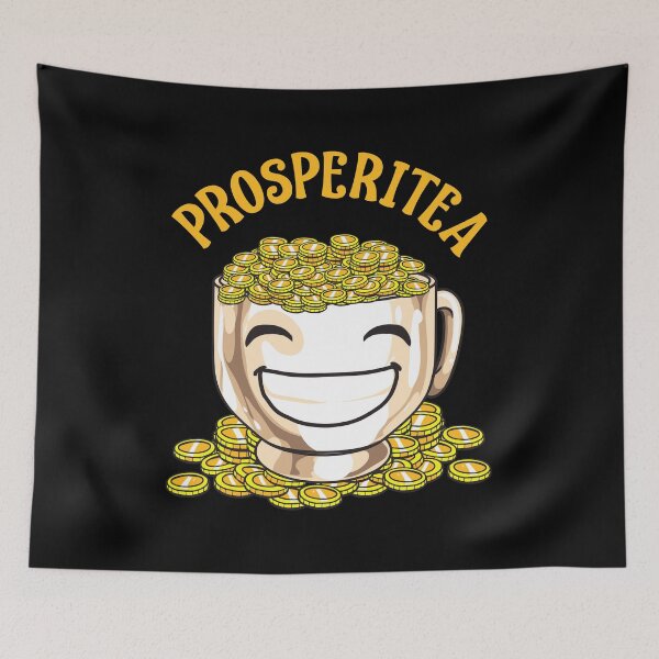 Item preview, Funny Prosperitea Prosperity Tea Pun Gold Coins designed and sold by perfectpresents.