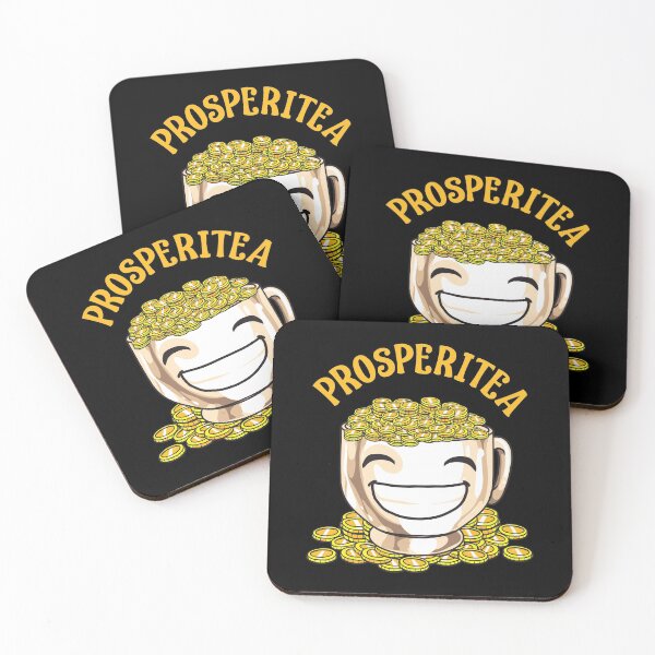 Item preview, Funny Prosperitea Prosperity Tea Pun Gold Coins designed and sold by perfectpresents.