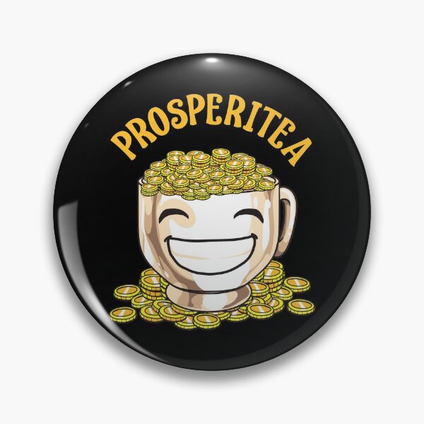 Item preview, Funny Prosperitea Prosperity Tea Pun Gold Coins designed and sold by perfectpresents.