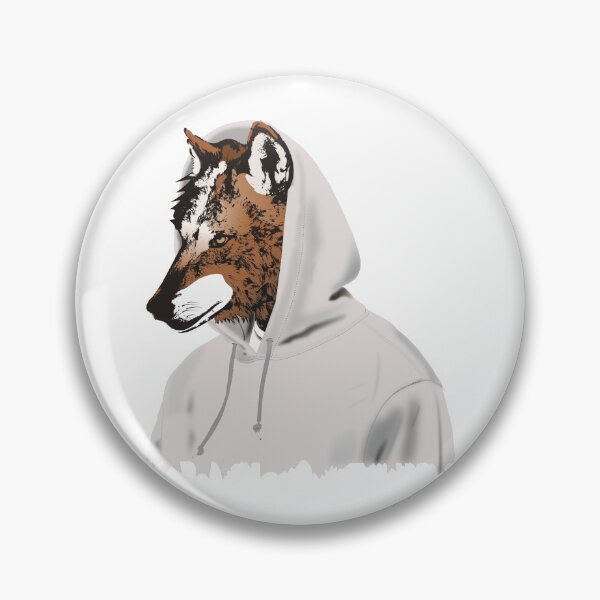 Item preview, Hoodie Wolf - Realistic Illustrated Wolf Artwork designed and sold by McFlyDesigns.