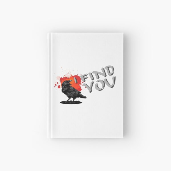 Crow raven Hardcover Journal