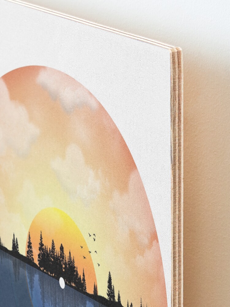 Alternate view of The Sound of nature LP record Mounted Print