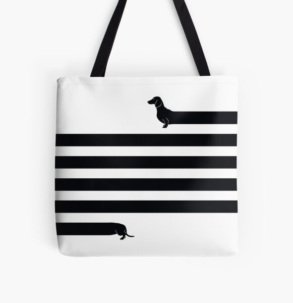 ABPHQTO Poster Portrait Dog Dachshund Canvas Bag Reusable Tote Grocery  Shopping Bags Tote Bag 14x16 inch 