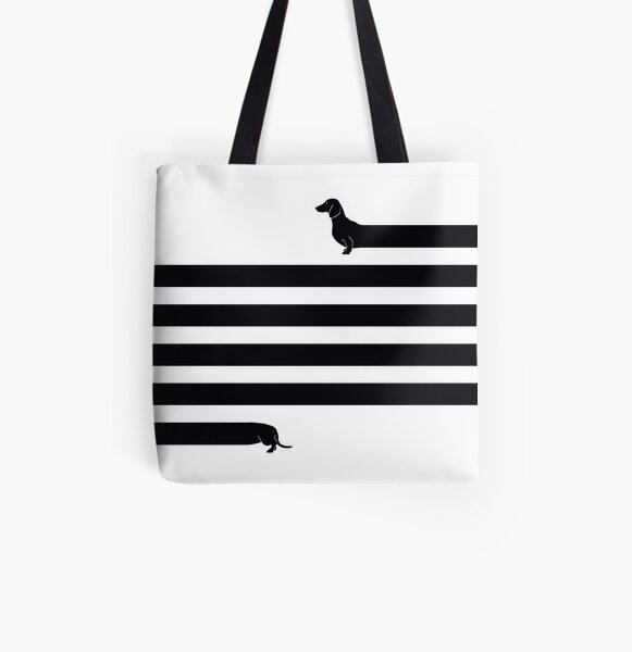 (Very) Long Dog All Over Print Tote Bag