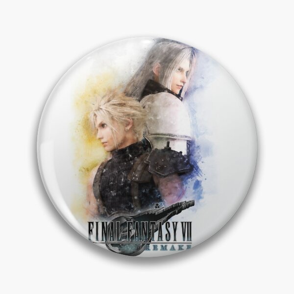 Item preview, Watercolor portrait of Cloud Strife and Sephiroth designed and sold by PetsArt.