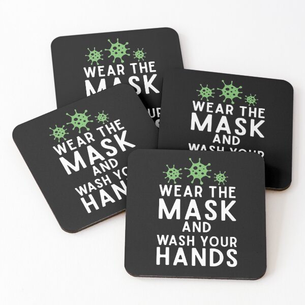 Item preview, Wear The Mask and Wash Your Hands Funny Germaphobe advice gift designed and sold by alenaz.