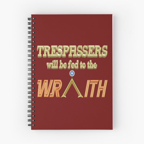 Item preview, Trespassers Will Be Fed to the Wraith - Dark Backgrounds designed and sold by Nikki SpaceStuffPlus.