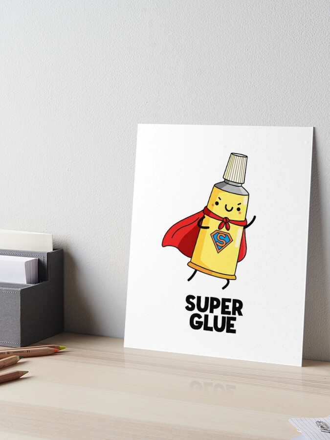 Crazy Glue Funny Super Glue Pun (Dark BG) Baby T-Shirt for Sale by  punnybone