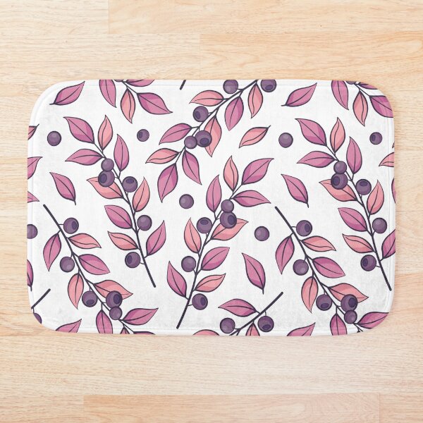 Item preview, Seamless pattern with blueberry twigs and purple leaves. designed and sold by Xaphana.