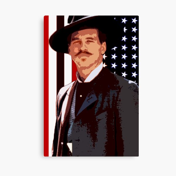 doc on 1880 flag Canvas Print