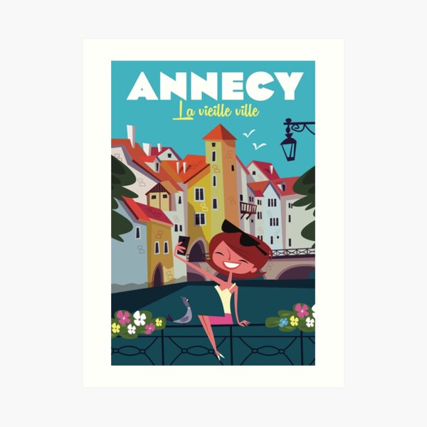 Affiche d'Annecy Impression artistique
