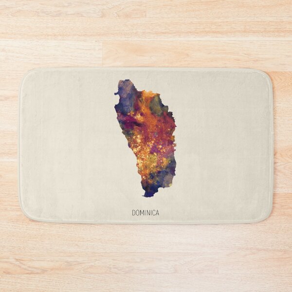 Artikelvorschau, Dominica Watercolor Map entworfen und verkauft von ArtPrints.