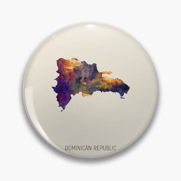Item preview, Dominican Republic Watercolor Map designed and sold by ArtPrints.