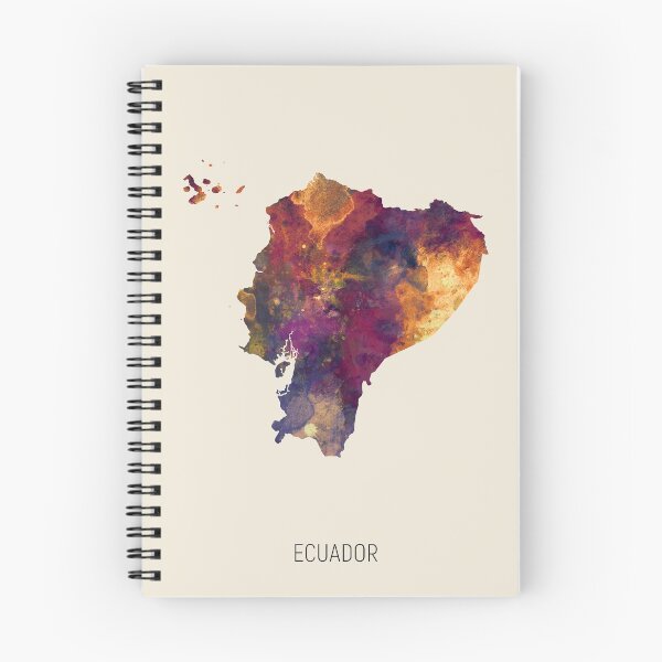 Item preview, Ecuador Watercolor Map designed and sold by ArtPrints.