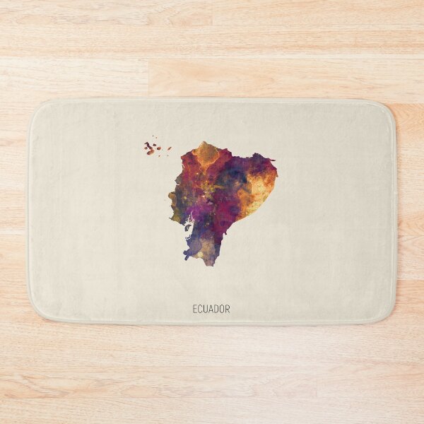 Item preview, Ecuador Watercolor Map designed and sold by ArtPrints.