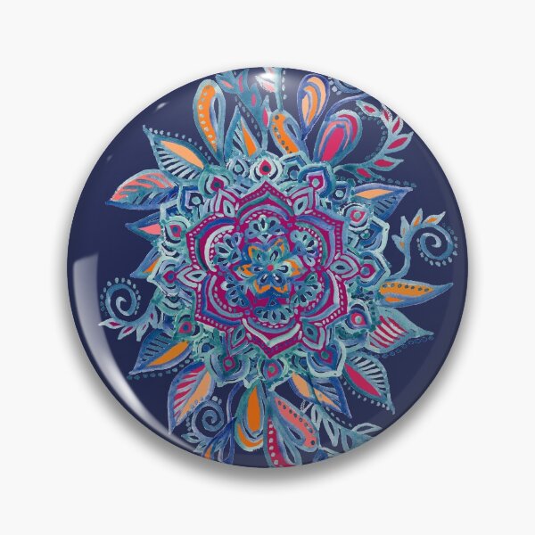 Item preview, Deep Summer - Watercolor Floral Medallion designed and sold by micklyn.