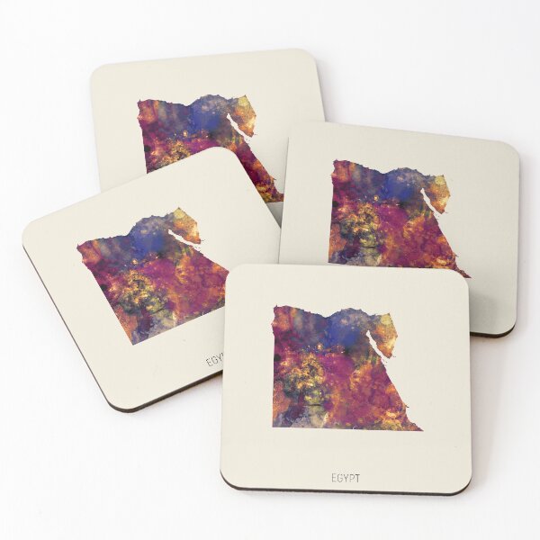 Item preview, Egypt Watercolor Map designed and sold by ArtPrints.