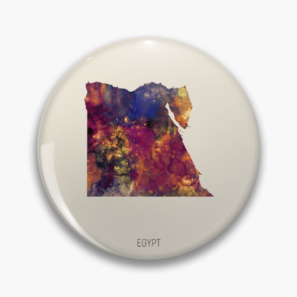 Item preview, Egypt Watercolor Map designed and sold by ArtPrints.
