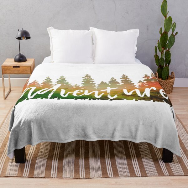 Item preview, Adventure Trees Fall Colors Green and Orange Watercolor Travel Theme designed and sold by Fashionmonger.