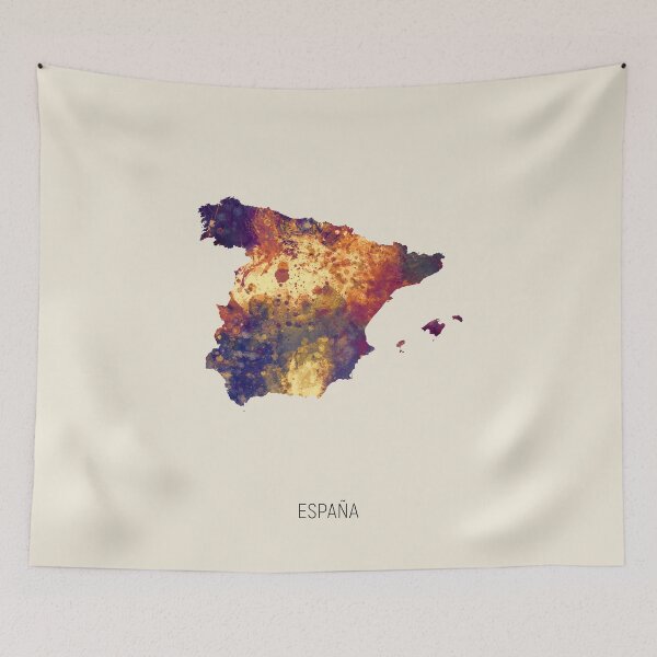 Artikelvorschau, España Watercolor Map entworfen und verkauft von ArtPrints.