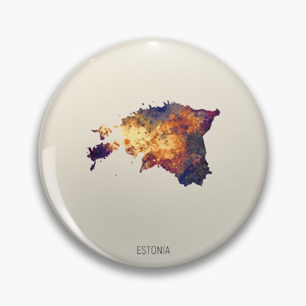 Artikelvorschau, Estonia Watercolor Map entworfen und verkauft von ArtPrints.