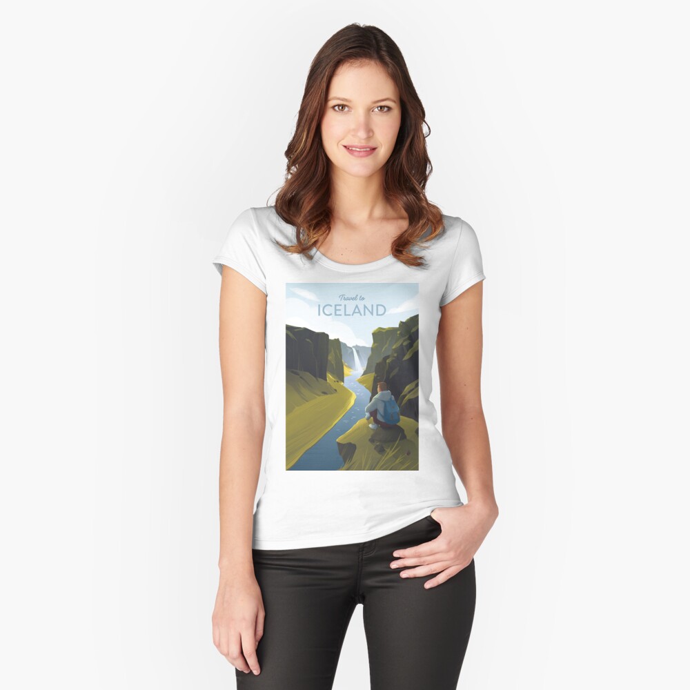 Item preview, Fitted Scoop T-Shirt designed and sold by anniko-story.
