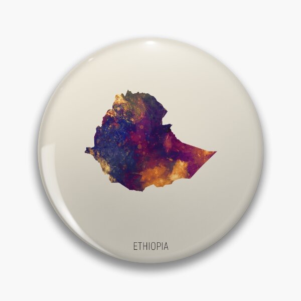 Item preview, Ethiopia Watercolor Map designed and sold by ArtPrints.