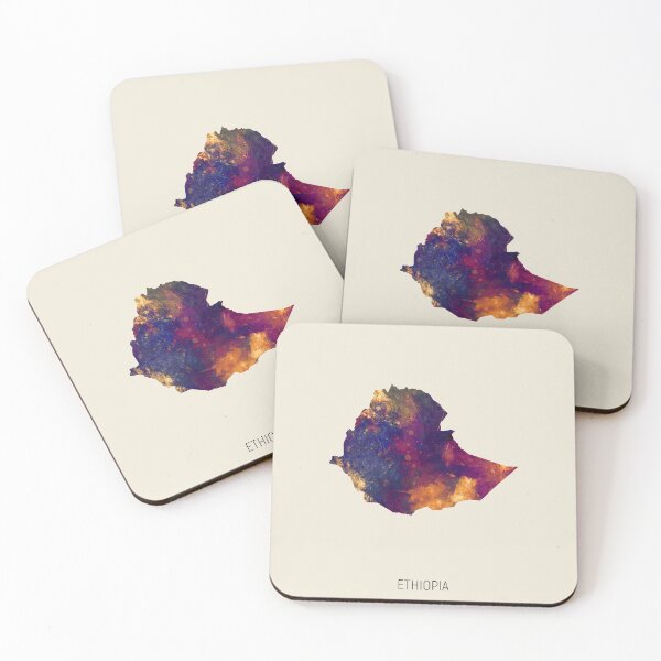 Item preview, Ethiopia Watercolor Map designed and sold by ArtPrints.