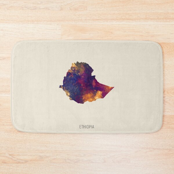 Item preview, Ethiopia Watercolor Map designed and sold by ArtPrints.