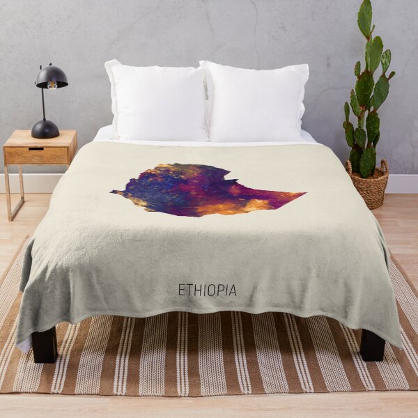 Item preview, Ethiopia Watercolor Map designed and sold by ArtPrints.