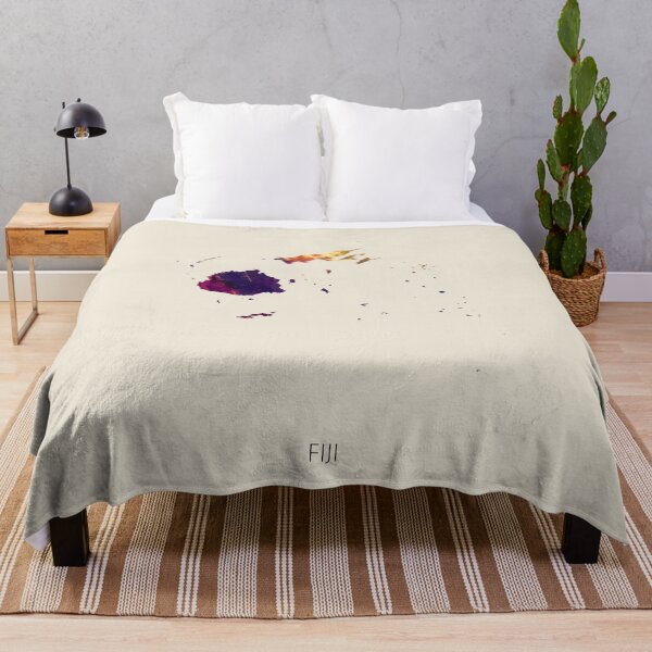 Item preview, Fiji Watercolor Map designed and sold by ArtPrints.