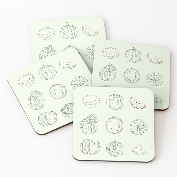 Item preview, Watermelon Fruit Selection Line Drawing designed and sold by RPuniquedesigns.