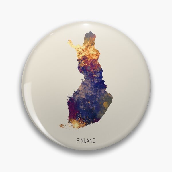 Item preview, Finland Watercolor Map designed and sold by ArtPrints.