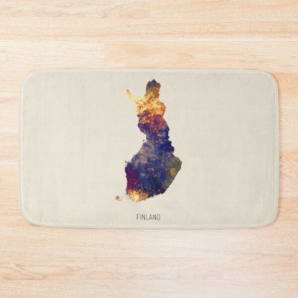 Item preview, Finland Watercolor Map designed and sold by ArtPrints.