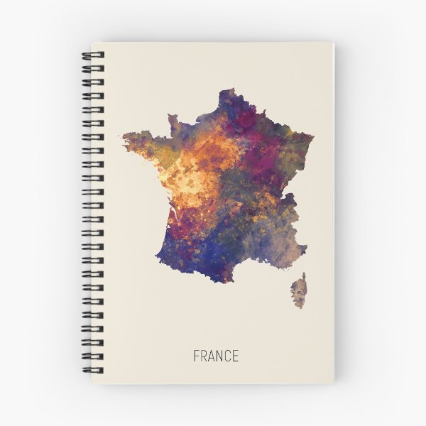 Item preview, France Watercolor Map designed and sold by ArtPrints.