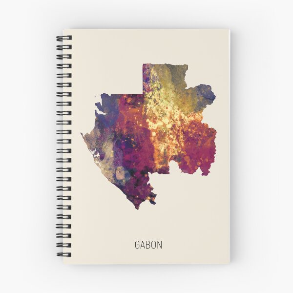 Item preview, Gabon Watercolor Map designed and sold by ArtPrints.