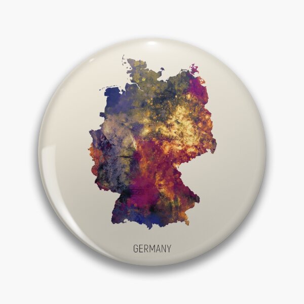 Item preview, Germany Watercolor Map designed and sold by ArtPrints.
