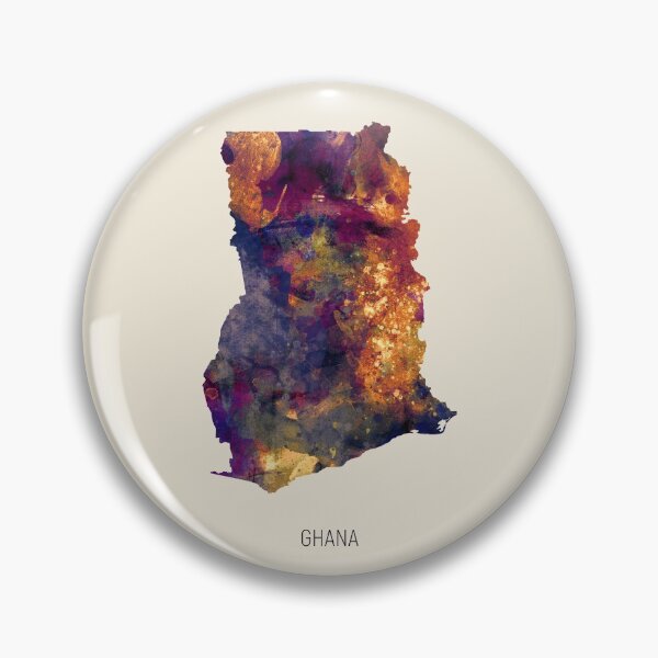 Item preview, Ghana Watercolor Map designed and sold by ArtPrints.