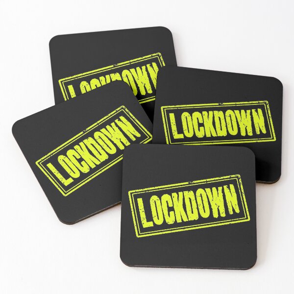 Item preview, Lockdown (Classic Distressed Vintage Retro Stamp) designed and sold by SassyClassyMe.