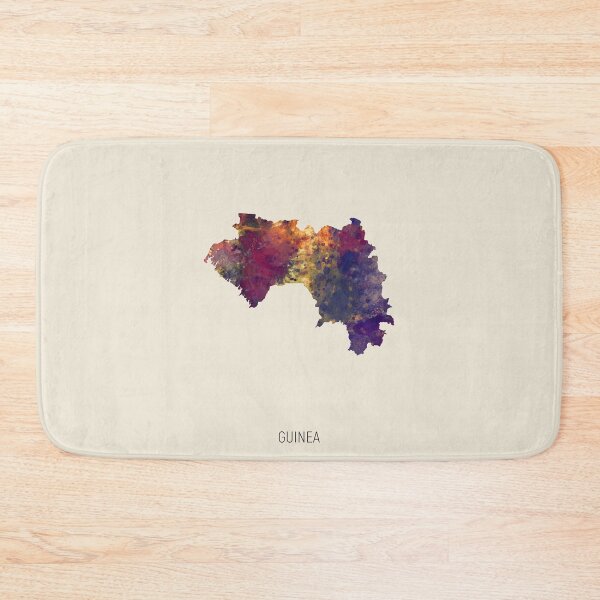 Item preview, Guinea Watercolor Map designed and sold by ArtPrints.